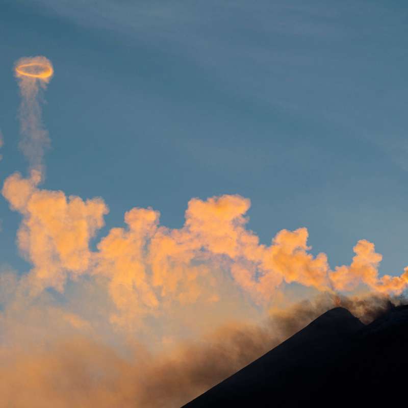 Etna Cloud Volcano