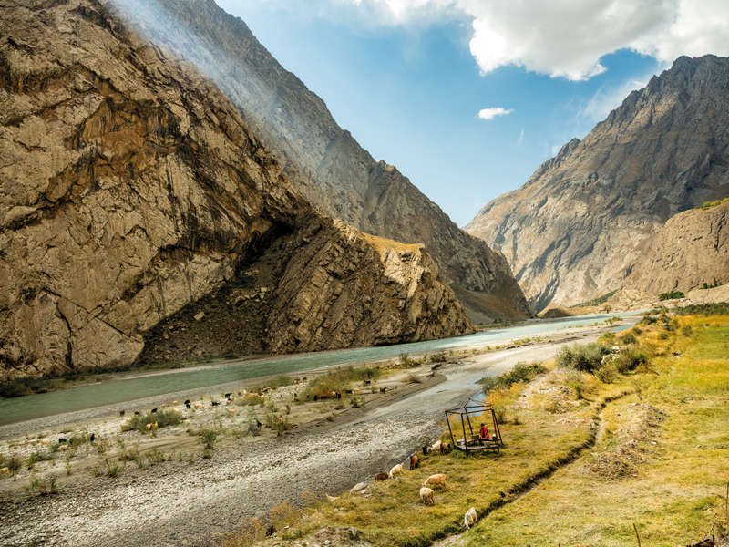 Río Bartang, en Tayikistán