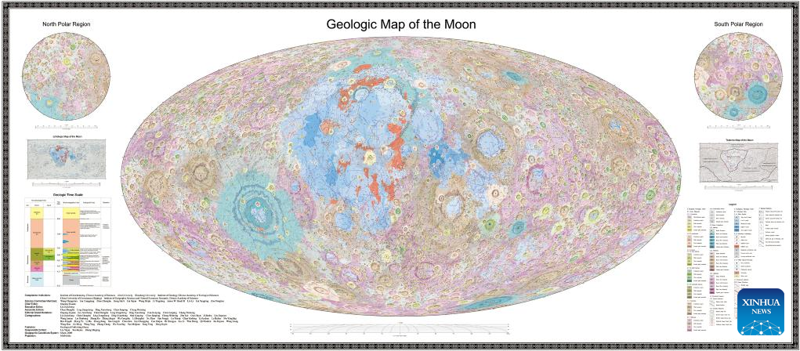 China presenta el primer Atlas Geológico Lunar a escala global
