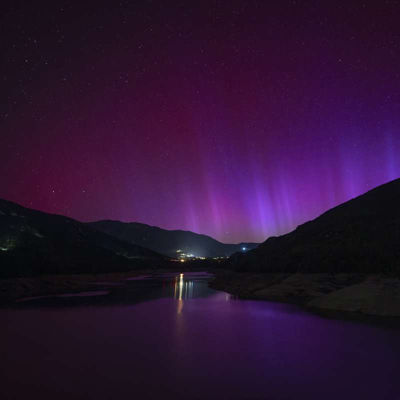 La aurora boreal ilumina los cielos de España y otros países de Europa