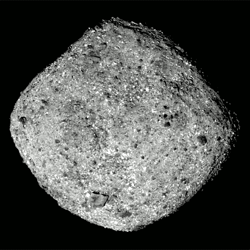 The rotation of the asteroid Bennu