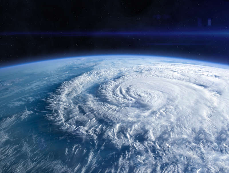 Hurricane visible from space