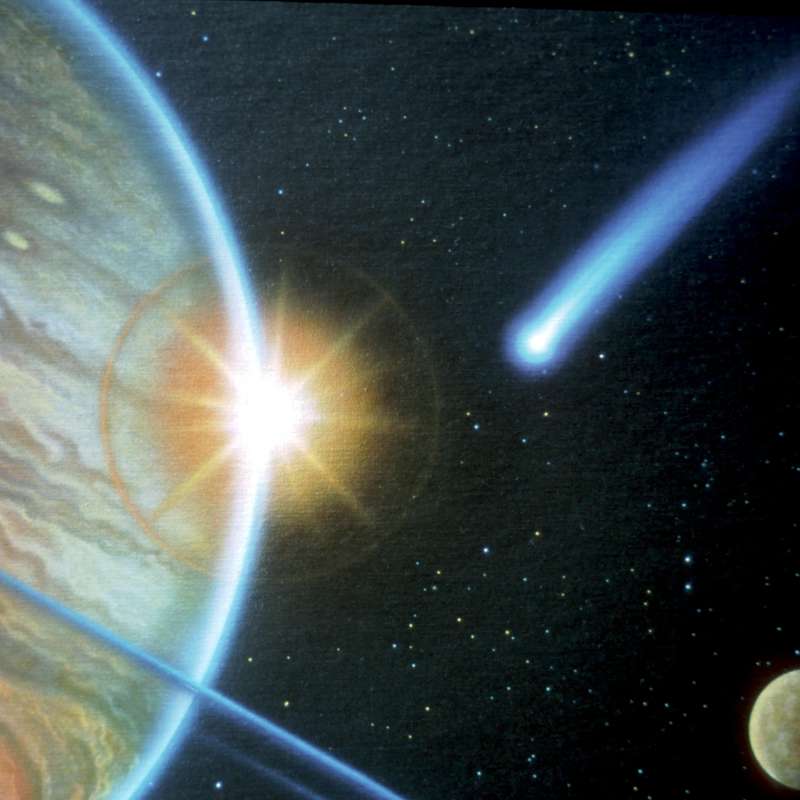 Rappresentazione della cometa