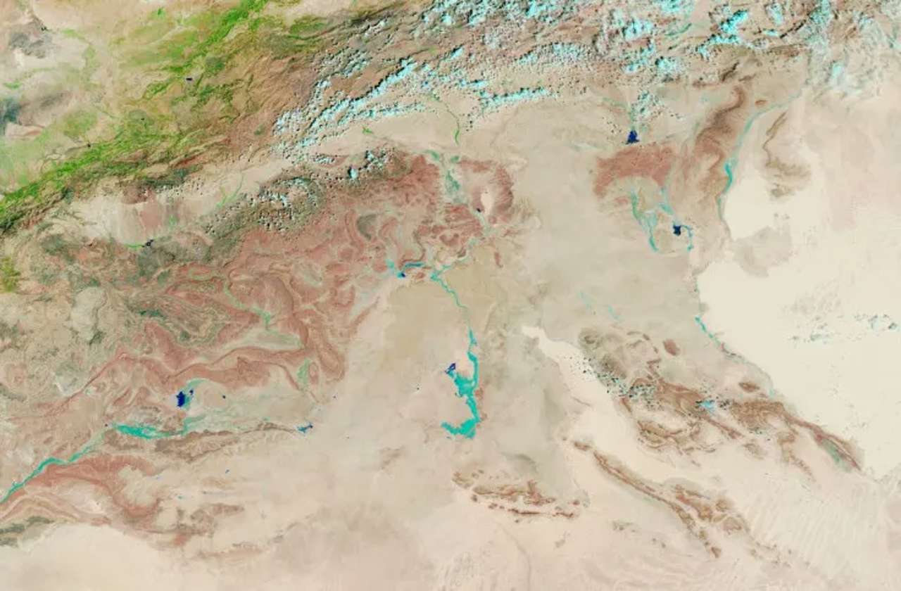Imagen satelital del Sahara en septiembre