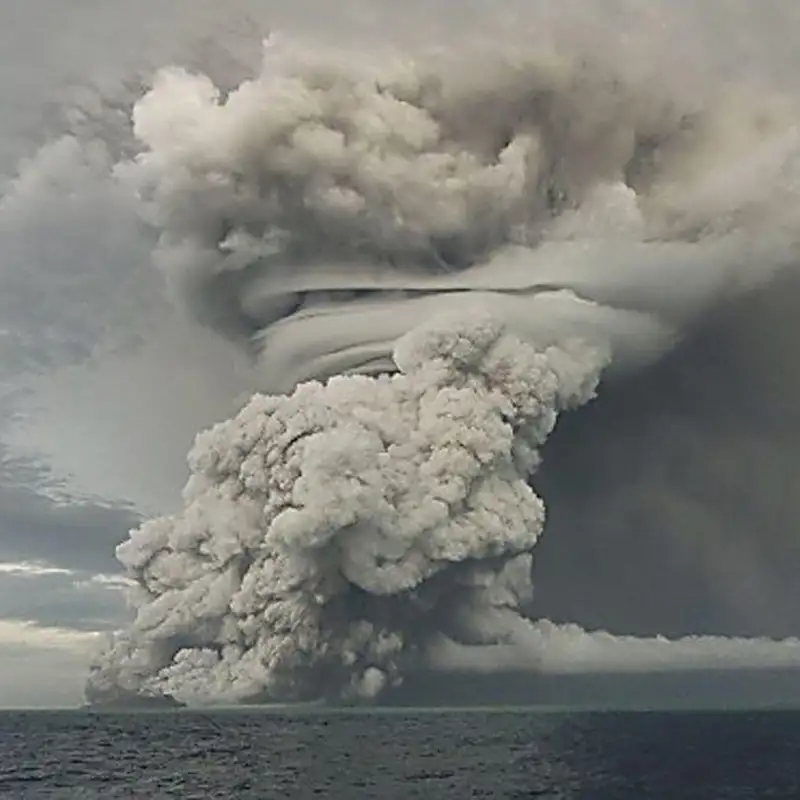 La erupción que equivalió a cinco bombas atómicas subterráneas