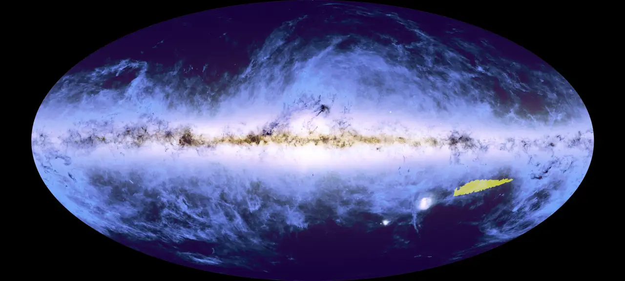 Euclid mosaico universo mapa cósmico