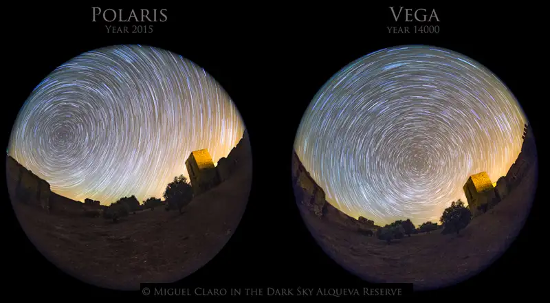 Precession MC Map VEGA POLARIS Startrail cscale1024