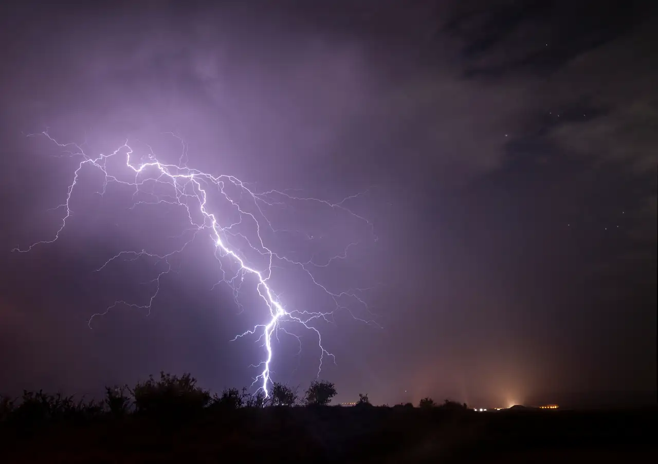 Rayo tormenta borrasca