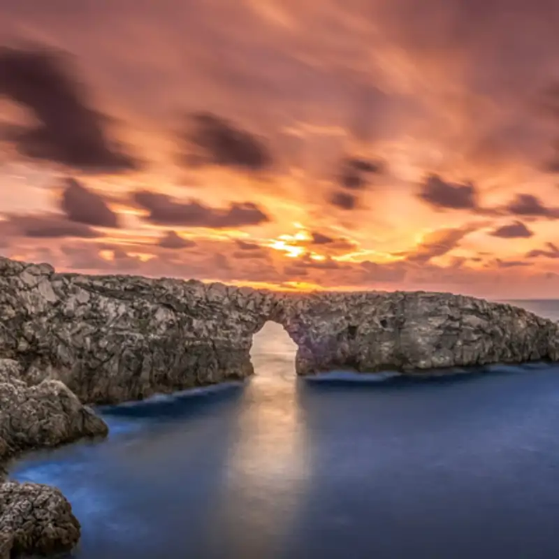 Amanecer en Pont d'en Gil, Menorca