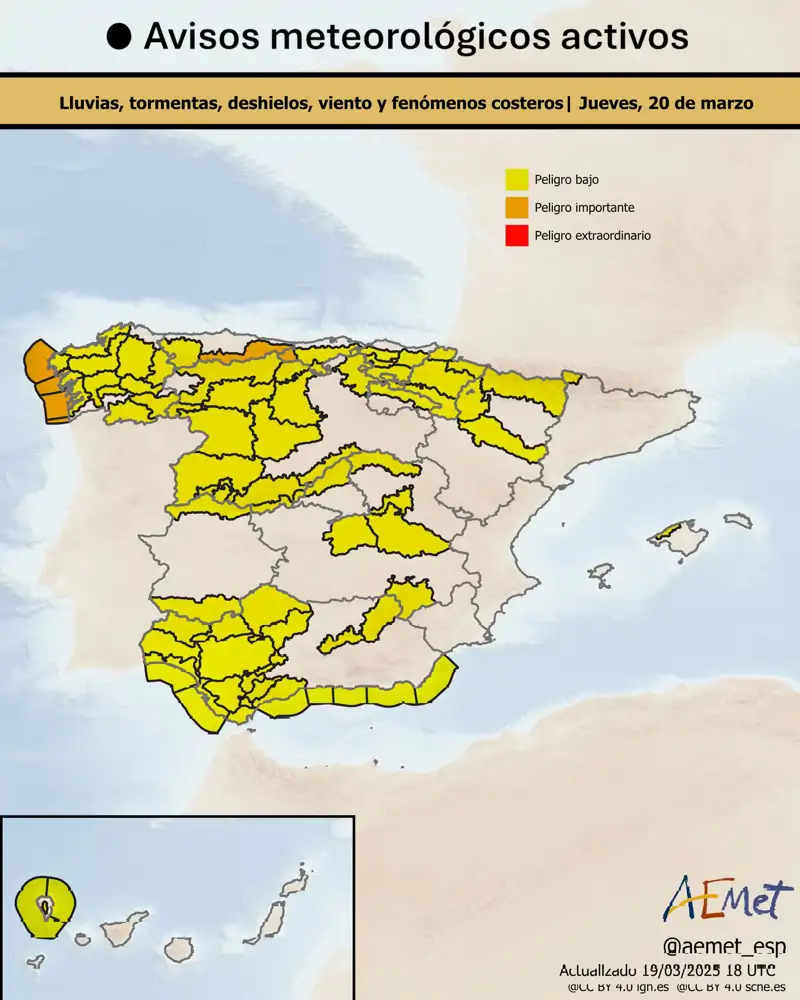 Avisos del AEMET