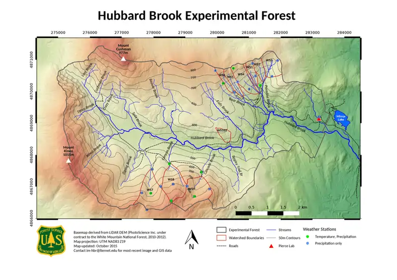 Hubbard Brook mapa