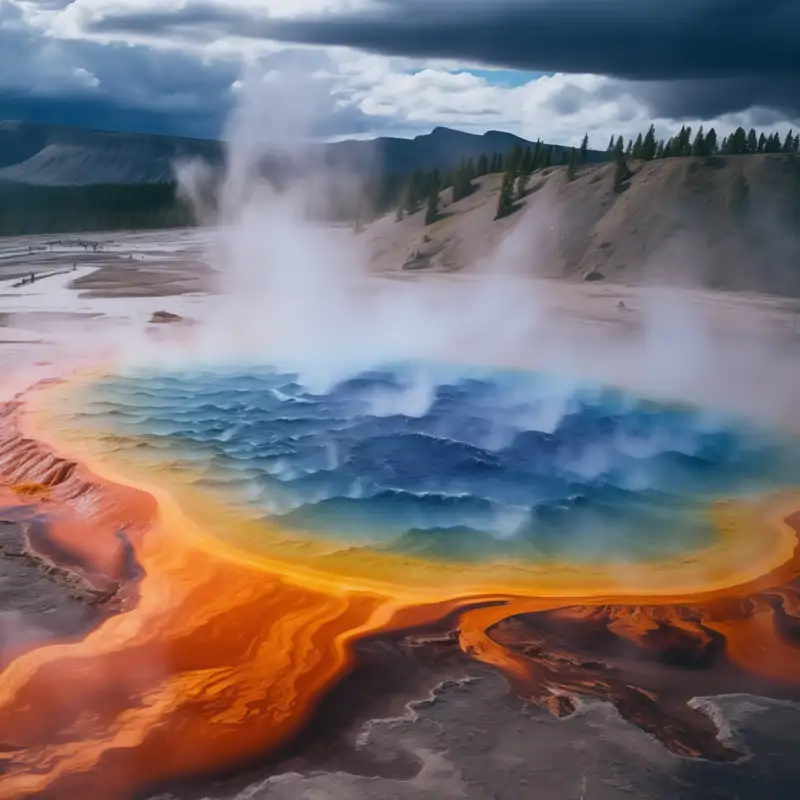 Una acuarela de bacterias