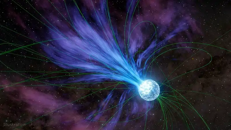 Magnetar perdiendo material