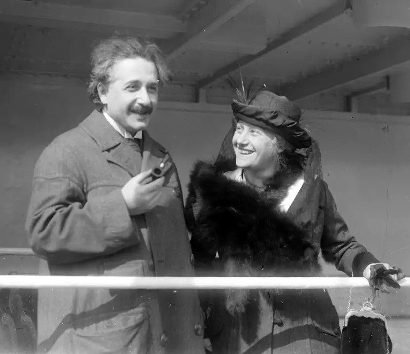 Elsa et Albert Einstein