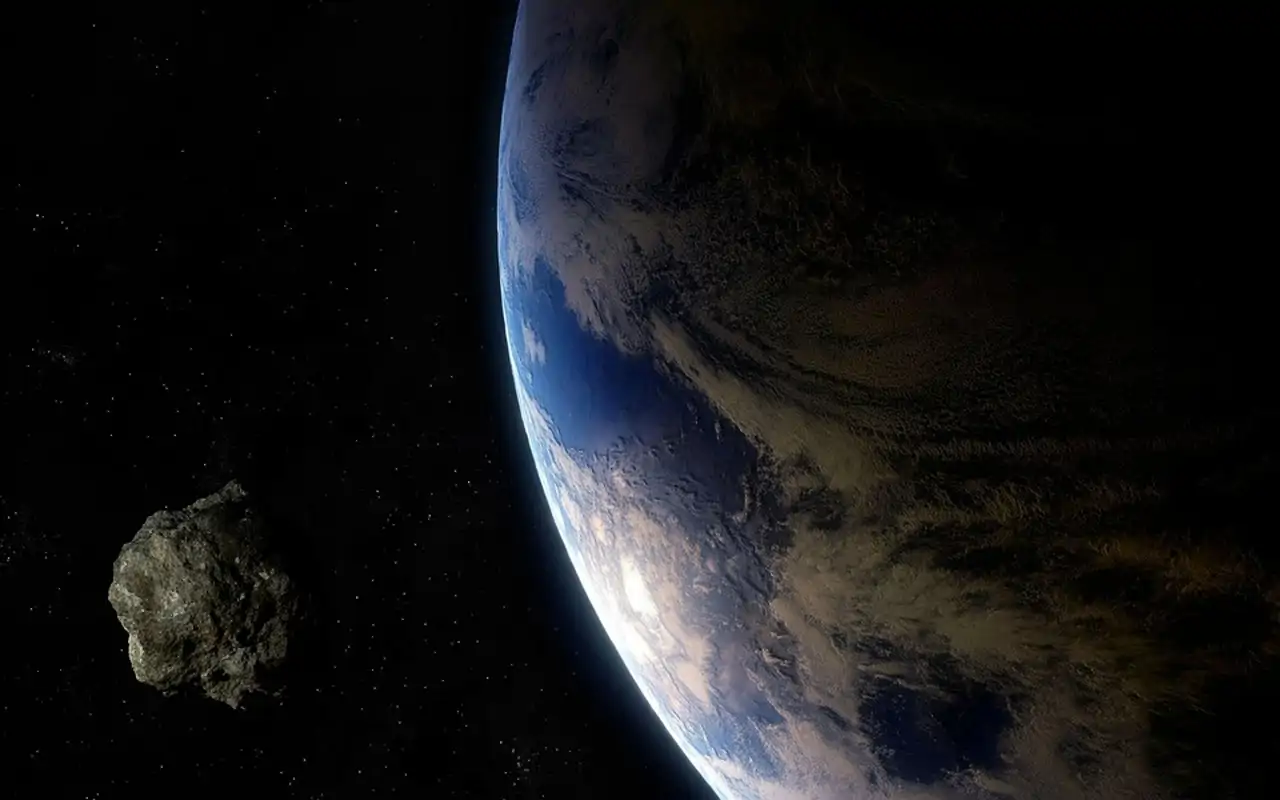 Recreación del asteroide 424482 (2008 DG5)