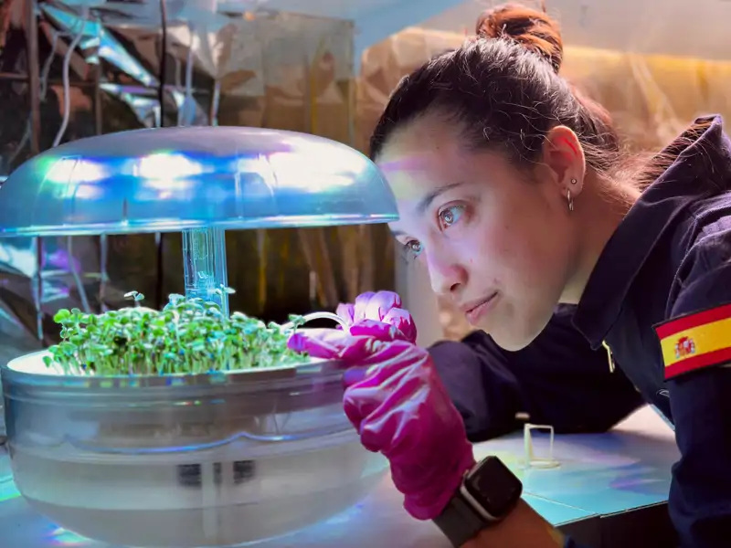 Alba Sánchez, doctora en ciencias biomédicas y comandante de una misión  lunar análoga: "No vemos la luz del Sol en 14 días. Pero la estación tiene  luces LED que imitan el momento