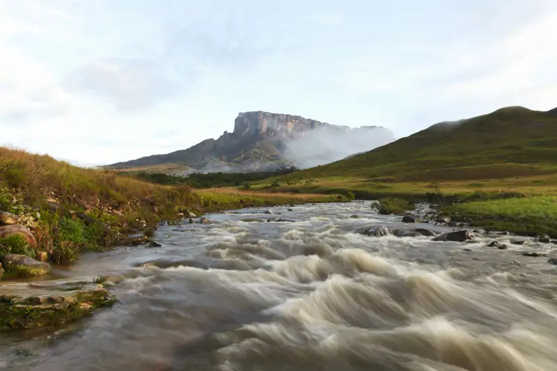 Vista de un Tepui, en Venezuela