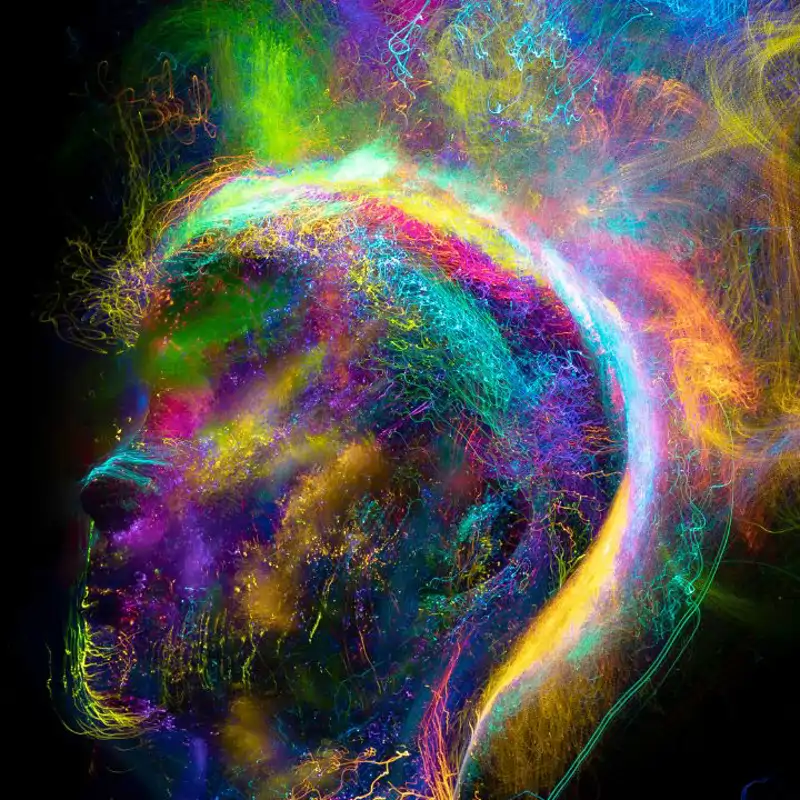 Concepto abstracto de la mente