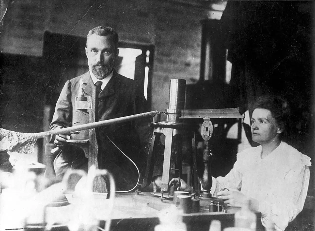 Pierre Curie y Marie Curie
